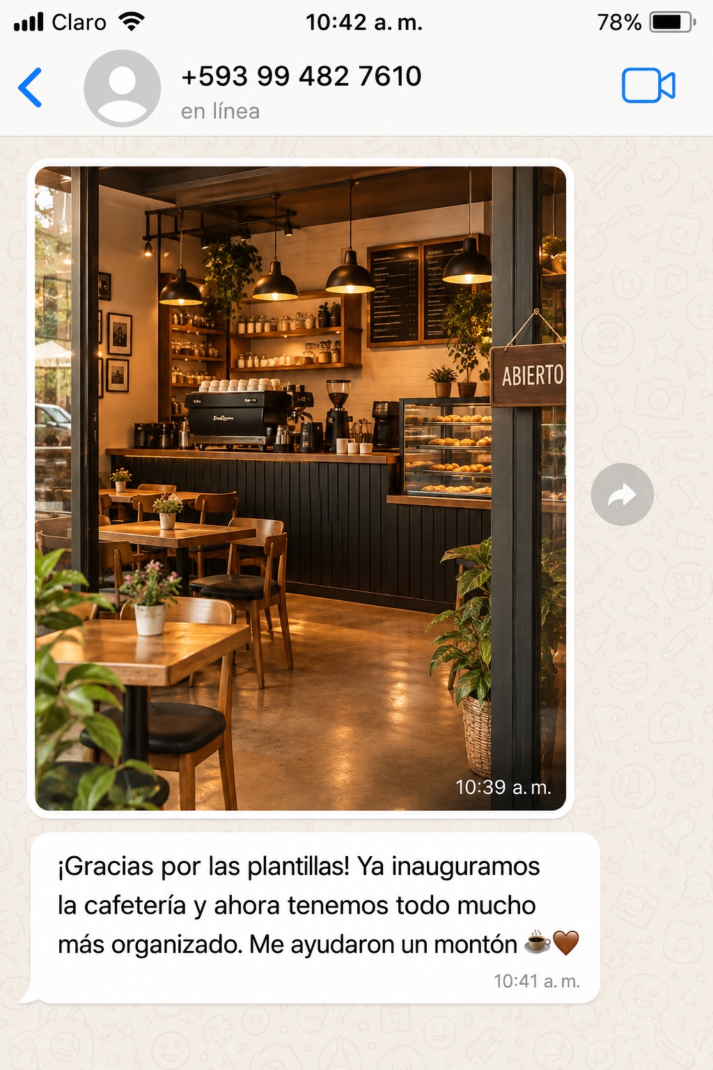 Testimonio real de cliente 1